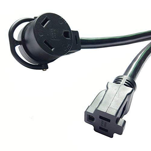 Parkworld 885200 Splitter, Rv 50A To 30A & 15A V Adapter Cord 14 50P Male To Tt 30R & 5 15R Female