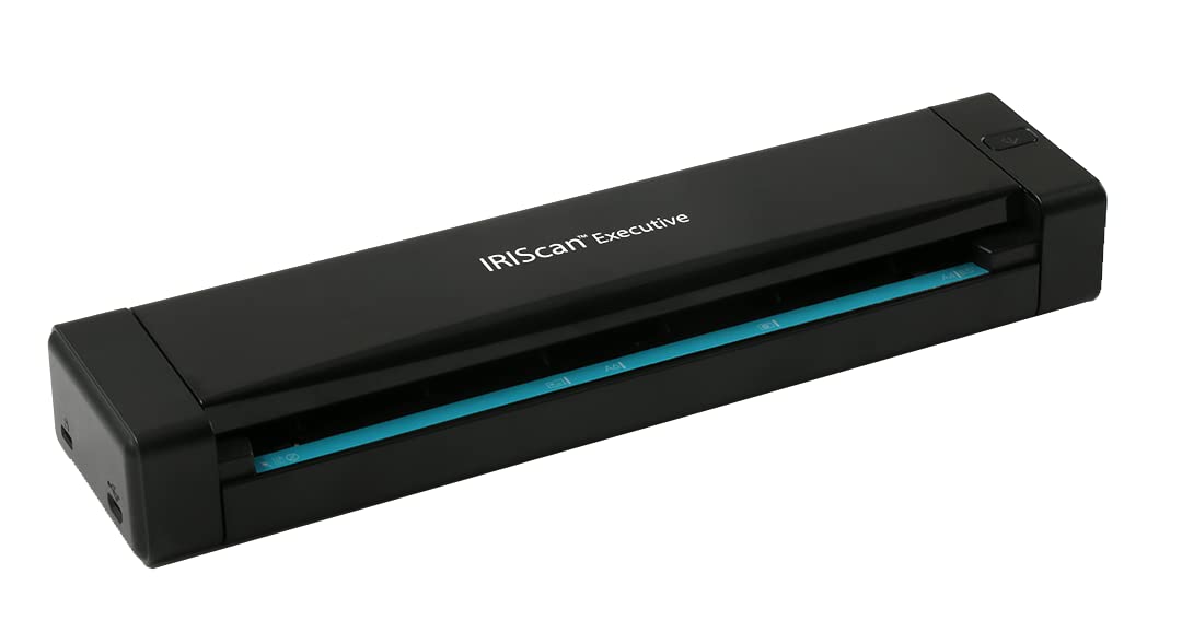 Iriscan Executive 4 Duplex Portable Mobile Document & Receipts Portable Color Scanner Usb Powered, 1Click Scan To Pdf, Full Ocr