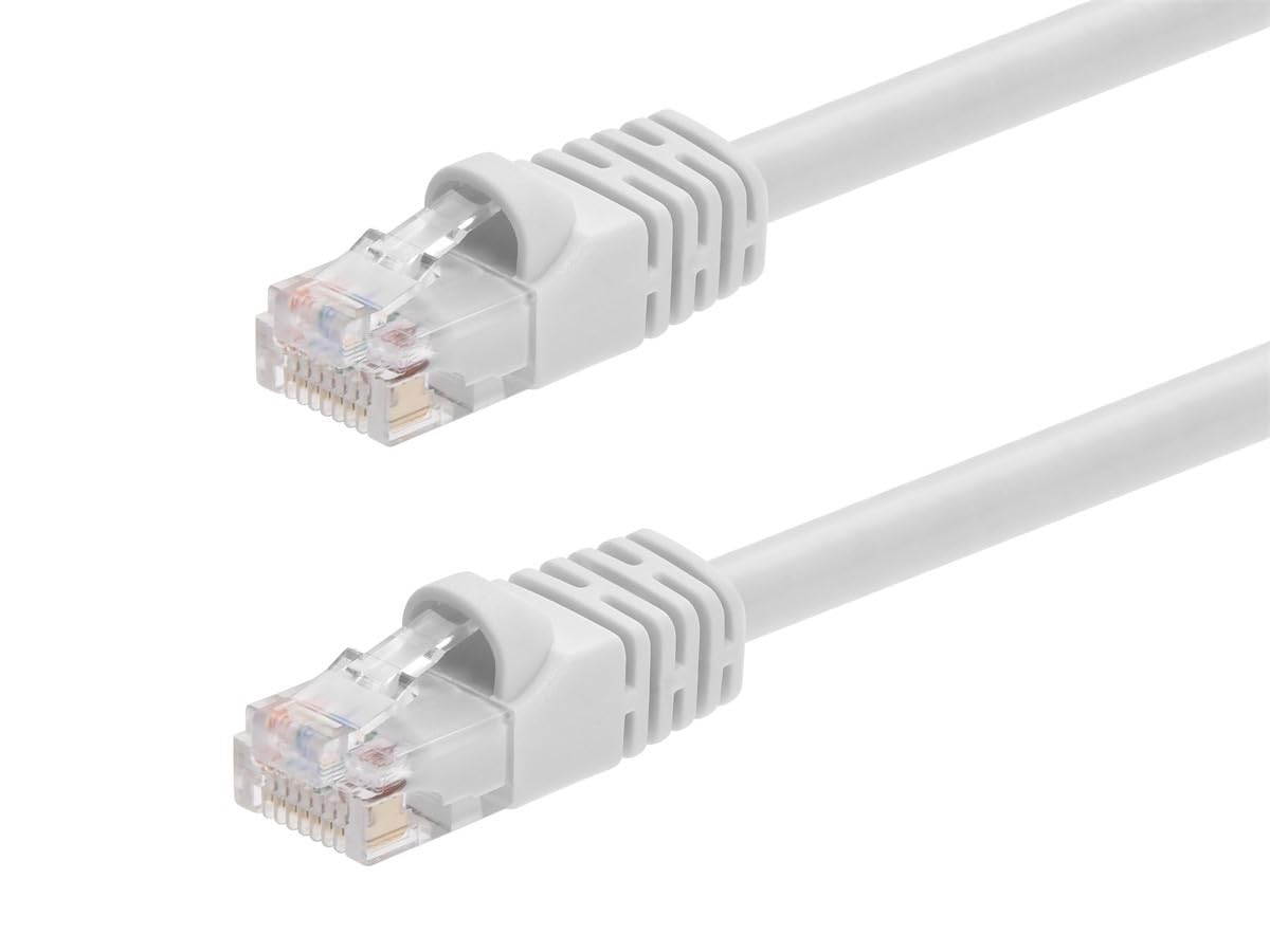 Monoprice 20Ft 24Awg Cat6 550Mhz Utp Ethernet Bare Copper Network Cable   White