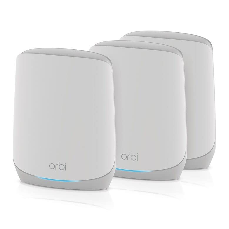 Netgear Rbk763S 100Nas Orbi Tri Band Wifi 6 Mesh System Router + 2 Satellites