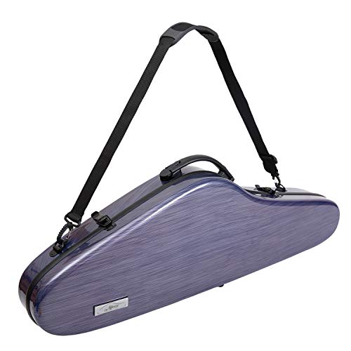 Aileen Csv F18 Violin Hard Case 44 Full Size Luxury With Hygrometer Suspension, Purple
