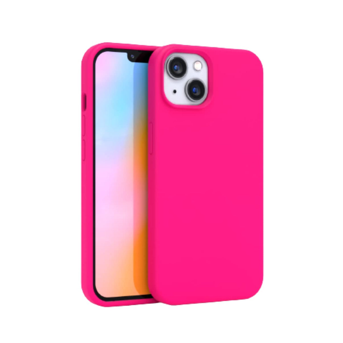 Felony Case   Iphone 13 / Iphone 14 Case   Neon Pink Silicone Phone Cover | Liquid Silicone With Anti Scratch Microfiber Lining,