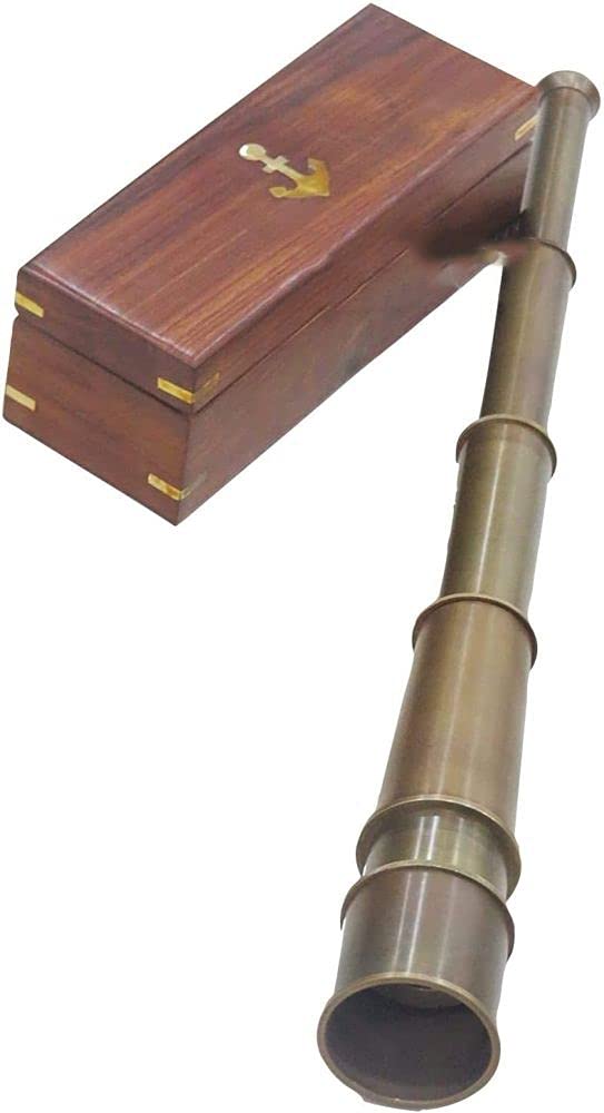 18 Solid Brass Spyglass Telescope Handmade Collectibles Victorian By Nauticalmart