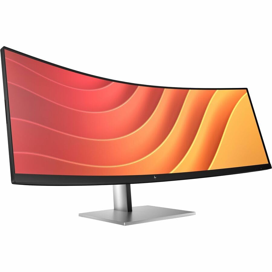 HP E45c G5 45' Class Dual Quad HD (DQHD) Curved Screen LED Monitor   32:9   Black, Silver