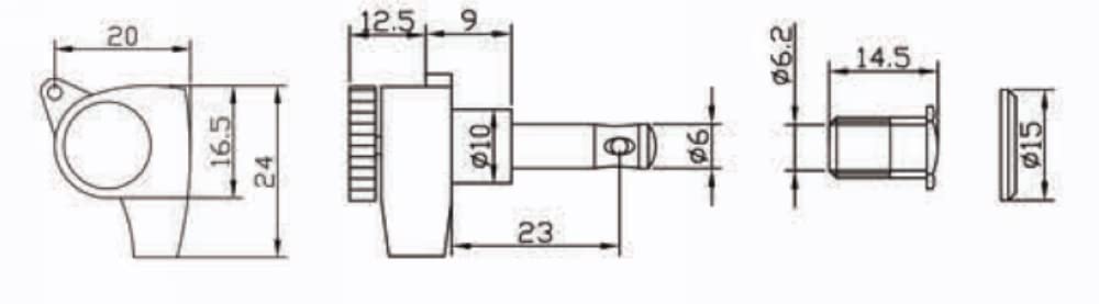 Kaynes Guitar Locking Tuners   18:1 Black Lock String Tuning Keys Pegs Machine Heads Tuners For Strat Tele Lespaul Lp Sg Most El