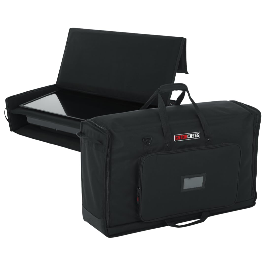 Gator Cases Padded Nylon Dual Carry Tote Bag for Transporting (2) LCD Screens, Monitors and TVs Between 27 - 32, (G-LCD-TOTE-MDX
