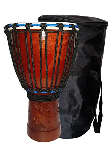 Gt Manufacturers Free Style Rope|Tuned Djembe|Djembe Drums(8 Head)|Musical Instrument|Percussion Hand Drums|Tribal Dholki (Bro