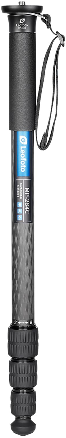 Leofoto Mp 284 Cf Monopod Carbon Fiber 65'' Tall 4 Section