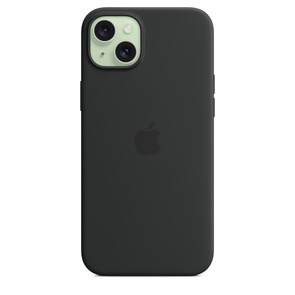 Apple Iphone 15 Plus Silicone Case With Magsafe   Black