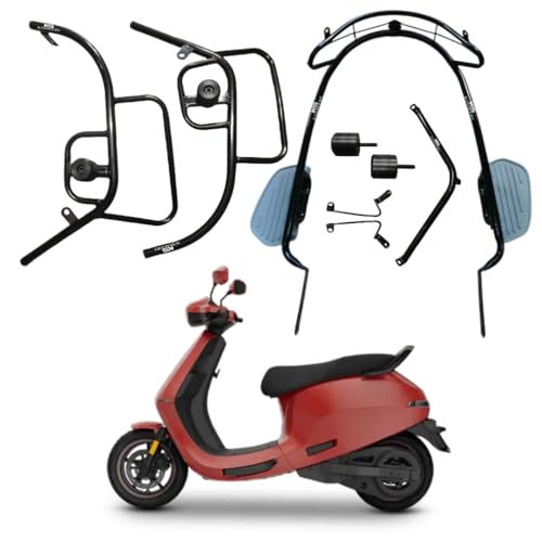 Ksheeri Gen 3 Ola S1 Pro, S1 Pro Plus Crash Guard With Foldable Footrest And Frame Slider Lagguard Front And Rear Crash Guard Su