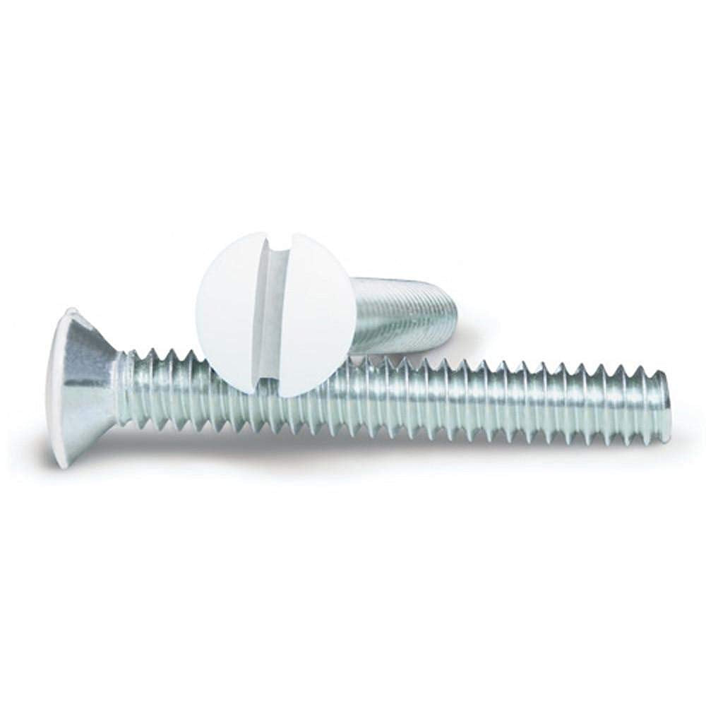 Cmple   Single Rj11 Connector With 4 Conductors Phone Wall Plate Jack 6P4C Telephone Single Jack Wallplate With Screws