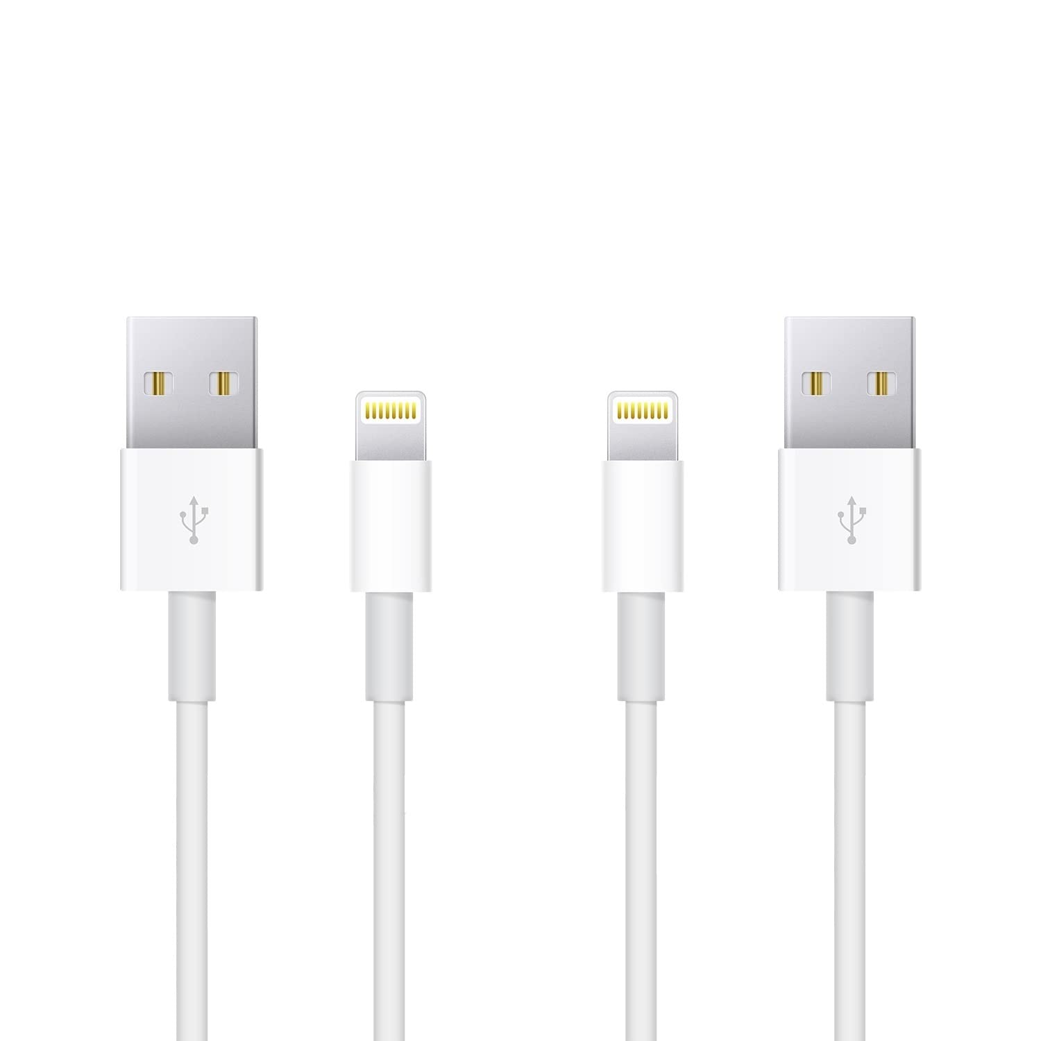 Uzento For Iphone Charger Cord,2 Pack Original Usb To Lightning Cable Apple Mfi Certified 1Ft, Fast Iphone Charging Cord For Iphone 11/11Pro/11Max/ X/Xs/Xr/Xs Max/8/7/6/5S/Se