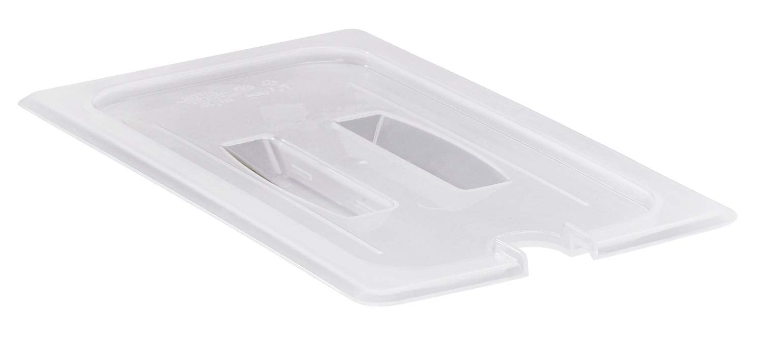 Cambro 30Ppchn190 Food Pan Lid 1/3 Polypropylene With Notched Handle Translucent Case Of 6