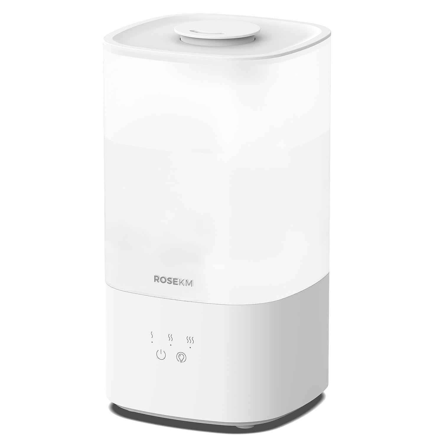 Rosekm Humidifiers For Bedroom, Top Fill 2.5L Cool Mist Humidifiers For Large Room, Easy To Fill & Clean, 30H Runtime, 28Db Quie