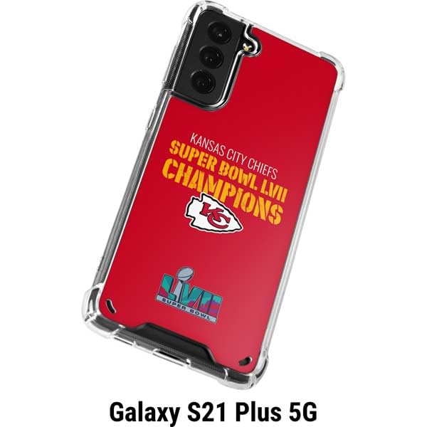 Skinit Clear Phone Case Compatible With Galaxy S21 Plus 5G - Officially Licensed Nfl Kansas City Chiefs Super Bowl Lvii Champion