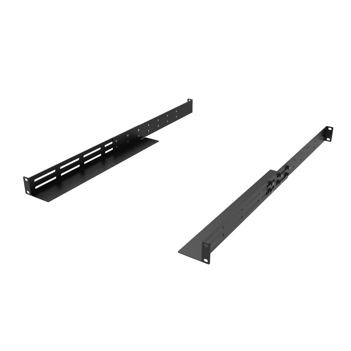 Qiaoyoubang 1U Universal Rack Mount Rails  4 Post Server Rack Shelf Rail 16 29 Inches Adjustable Depth For Apc Hp Ibm Dell Compa
