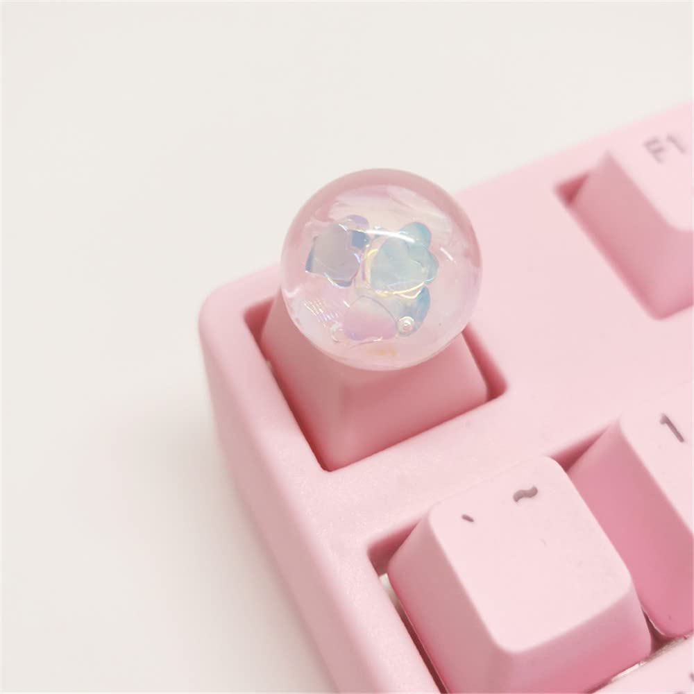 Yupyay Crystal Ball Keycap Esc Keycaps Diy Personality Custom Keycap Replacement Bottom Keycaps Gift For Cherry Mx Switch Mechan