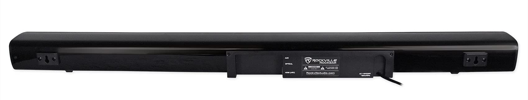 Rockville Rockbar 40 400W Soundbar W/Wireless Subwoofer/Bluetooth/Hdmi/Optical, Black
