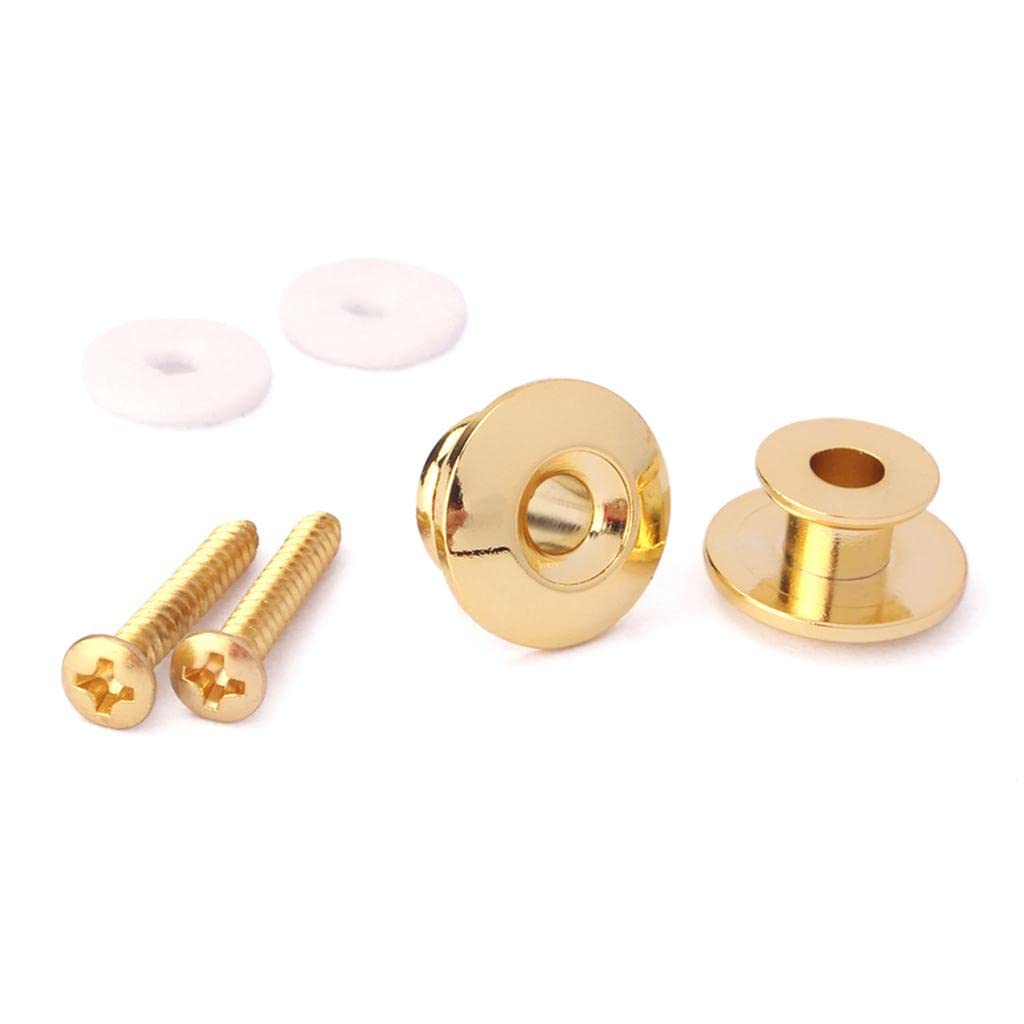 BNF2pcs Plating Strap Locks fr Electric Acoustic Guitar Bass Replacement Gold|Musical Instruments & Gear | Guitars & Basses | Pa