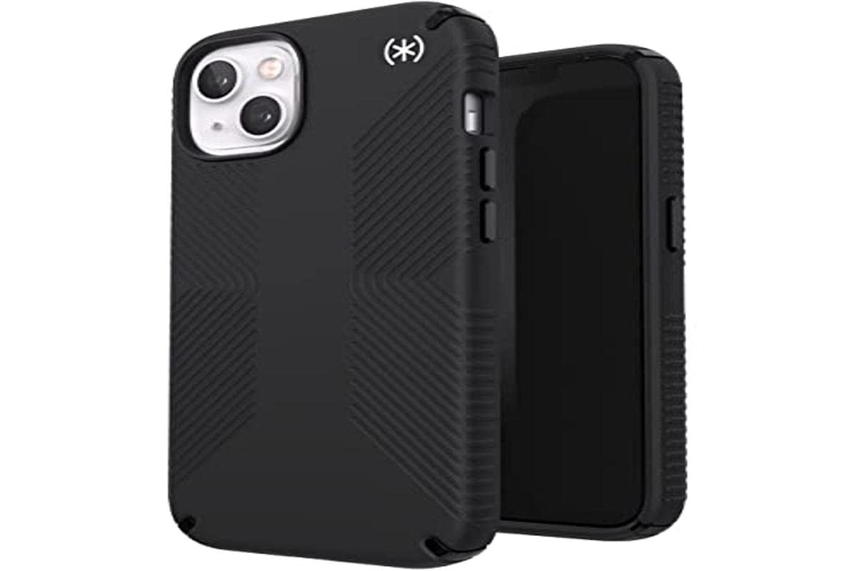 Speck Presidio2 Grip Case For Iphone 13 With Microban, Black