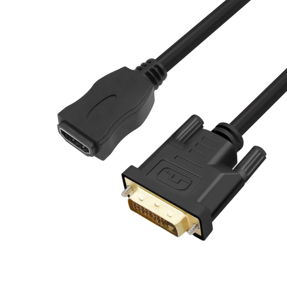 Mmobiel Hdmi To Dvi Cable Adapter   Bi Directional   Male Dvi D Dual Link To Female Hdmi   Cable Converter Supports Monitor, Pc,