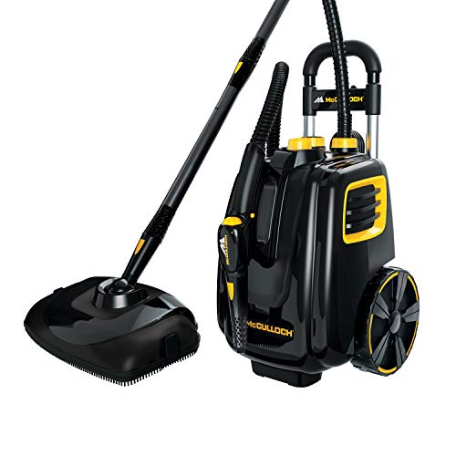 Mcculloch Mc1385 Deluxe Canister Steam Cleaner With 23 Accessories, Chemical Free Pressurized Cleaning For Most Floors, Counters