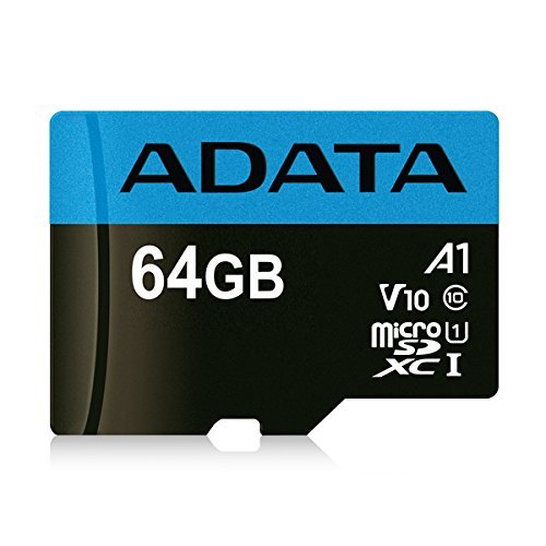Adata Premier 64Gb Microsdhc/Sdxc Uhs I Class 10 V10 A1 Memory Card With Adapter Read Up To 100 Mb/S (Ausdx64Guicl10A1 Ra1)