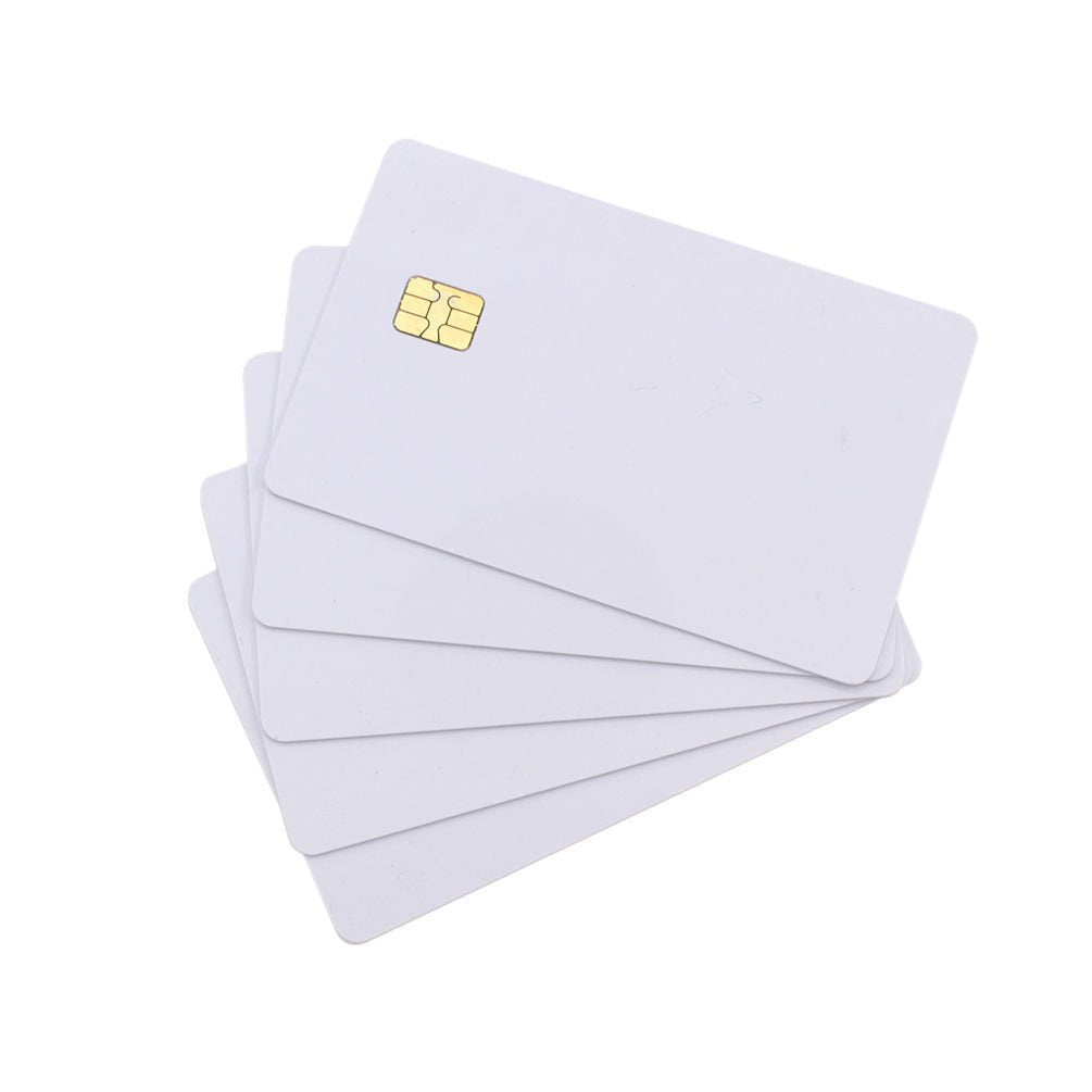 YARONGTECH ISO7816 white sublimation printable SLE4442 blank Smart contact IC card (pack of 5)
