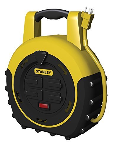Stanley 33959 Shopmax Power Hub 20 Feet 4 Outlet Cord Reel , Yellow