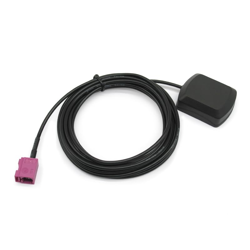 Vehicle Car Waterproof Active Gps Navigation Antenna With Fakra H Pink Connector Compatible With Ford F 150 F 250 F 550 Focus Edge Escape Expedition Explorer Fusion Mustang Taurus Truck Suv