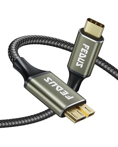 Fedus Hard Drive Cable Hard Disk Connector Usb 3.1 A To Micro B Nylon External Hard Disk Compatible With Portable External Hard 