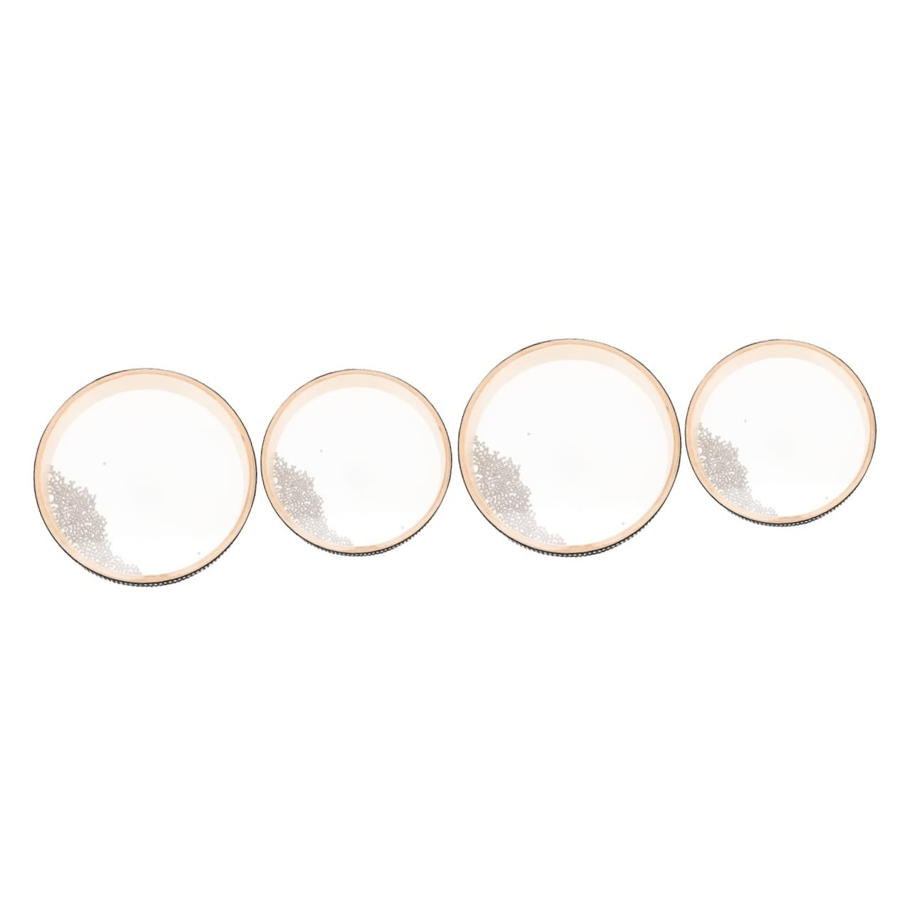 Excluzo 4 Pcs Transparent Wave Drum Wood Sea Drum Child