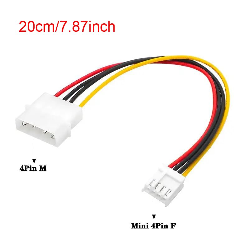 Thtrht 4 Pack Molex To Floppy Adapter 4 Pin Ide To 4P Fdd Hard Drive Power Supply Cable Connector Convertor Extension Cord Wire