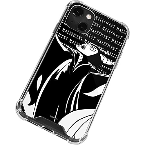 Skinit Clear Phone Case Compatible With Iphone 13 Mini   Officially Licensed Disney Maleficent Black And White Design