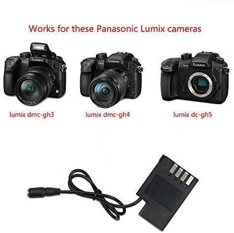 Tengdaxing Dmw Ac10 Dmw Ac8 Dmw Dcc12 Wired Dummy Battery Power Adapter Kit Blf 19 Battery For Panasonic Lumix Dmc Gh3 Gh3K Gh3H Gh3A Gh4 Gh4K Gh4H Dc Gh5 Gh5S Gh5M G9 G9L G9K Cameras