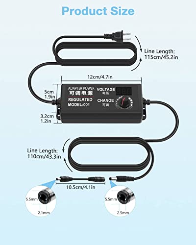 Aclorol Universal Power Supply 4V 24V 5A 120W Adjustable Ac/Dc Power Adapter 100 240V Ac To Dc 24V 19V 12V 5V 9V 6V 5A 4A Mulit