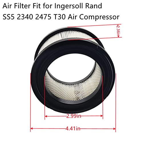 Arpisziv Air Filter 32170979 Fit For Inger Soll Rand Models Ss5 2340 2475 T30 Air Compressor Replacement