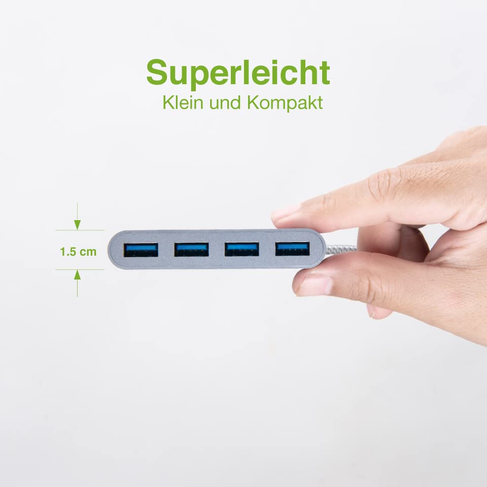 Iogear Hub C   Usb C To 4 Port Usb A Hub (Silver)