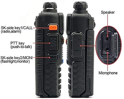 Baofeng Uv 5R Ham Dual Band Two Way Radio 144 148/420 450Mhz,Nicama Walkie Talkie 1800Mah Li Ion Battery (2 Pack)