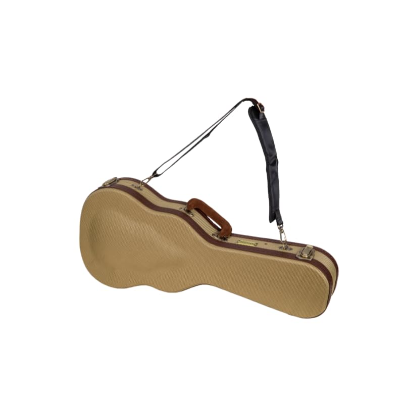 Crossrock Master Series Tenor Ukulele Case For 27 Large Body | Classic Fabric Tweed Exterior, Re-Engineered Shell, Backpack St