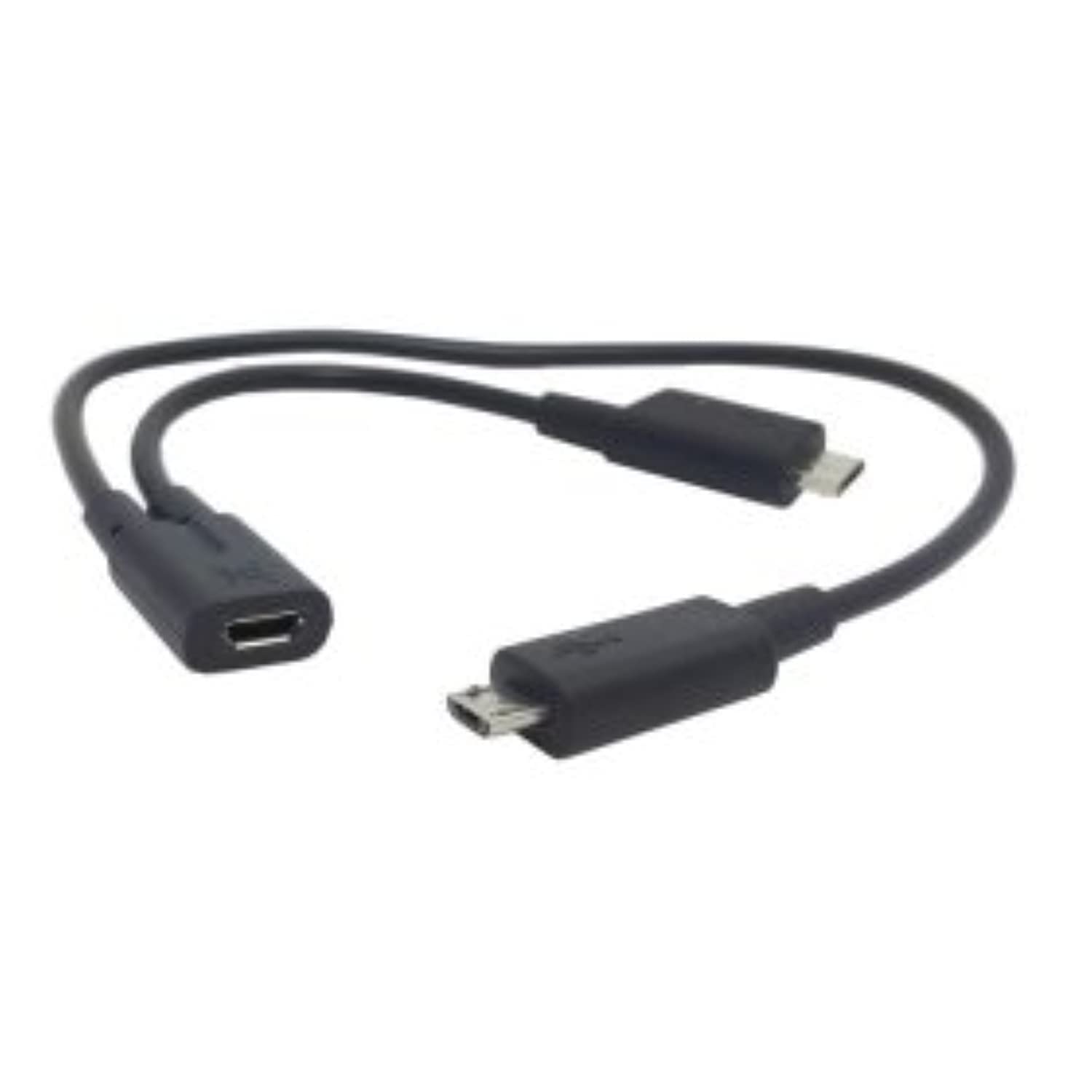 chenyang Micro USB 1 to 2 Y Splitter Cable,Micro USB Female 1 to 2 Male Y Splitter Extension Charge Cable