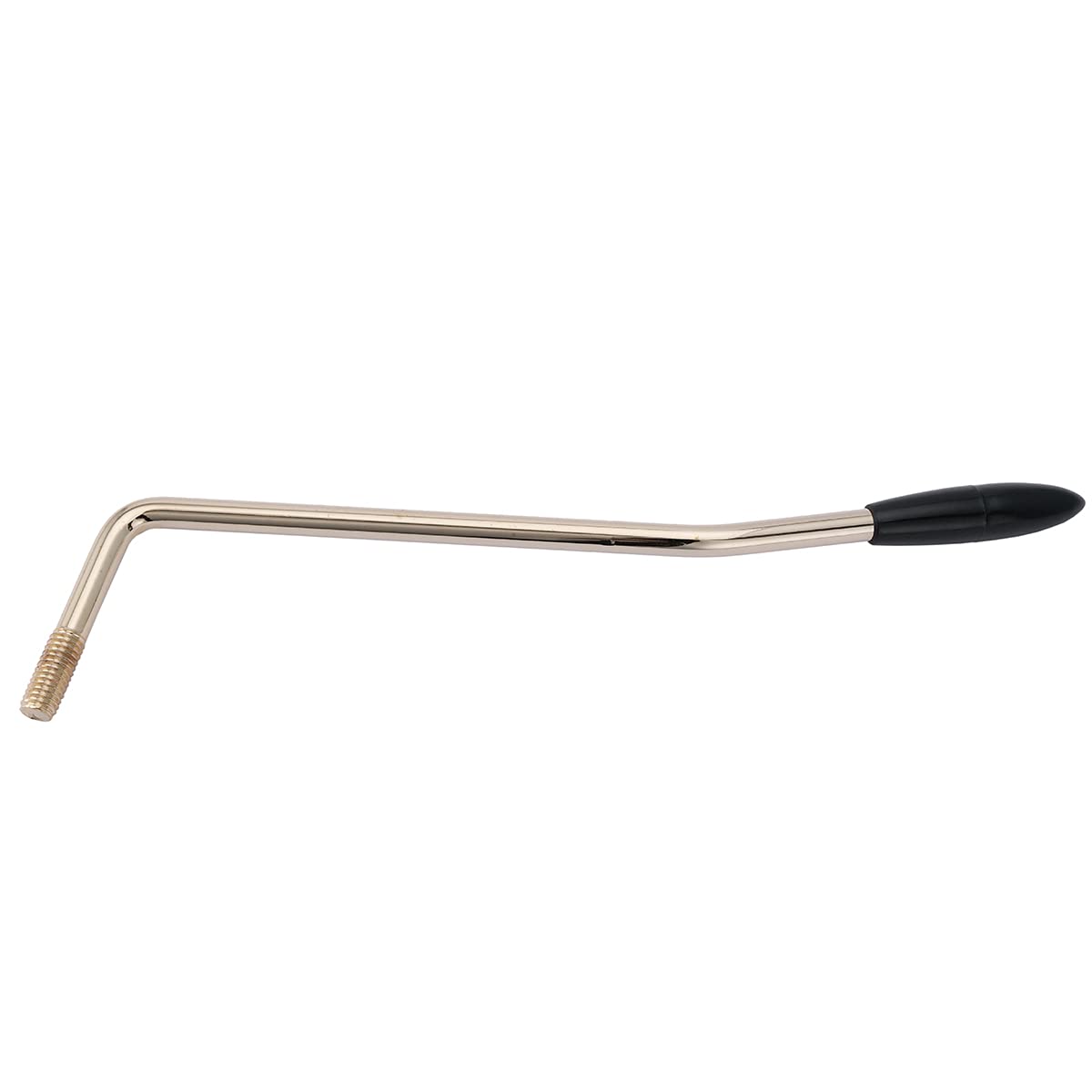 Musiclily Pro 5.8Mm Thread In Steel Tremolo Arm Whammy Bar Vibrato Arm For Squier Strat Style Electric Guitar, Gold With Black T