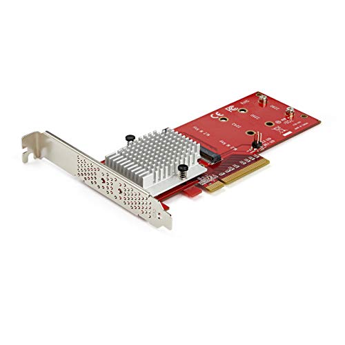 Startech.Com Dual M.2 Pcie Ssd Adapter Card   X8 / X16 Dual Nvme Or Ahci M.2 Ssd To Pci Express 3.0   M.2 Ngff Pcie (M Key) Comp