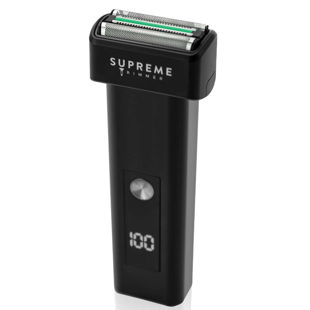 Supreme Trimmer T Fader Foil Shaver | 120 Min Run Time Usb C Electric Razor | Waterproof Ipx6 Shaver For Barber Or Home Use | St