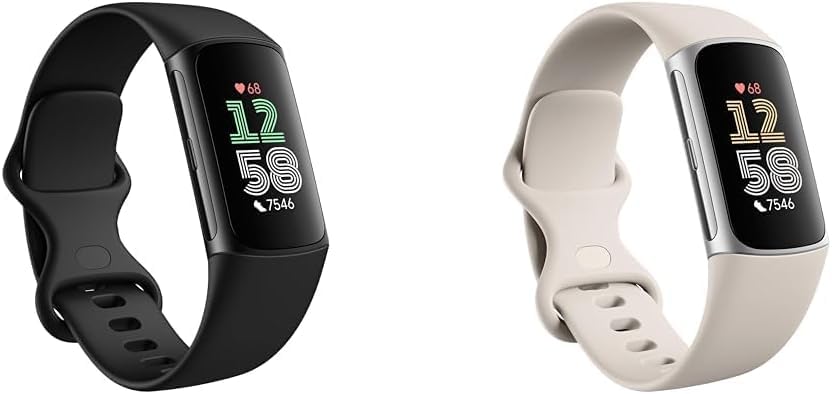 Fitbit Charge 6 Activity Tracker - Heart Rate Monitoring, 7-Day Battery, Google Apps, Maps & Wallet, Comprehensive Health Insigh