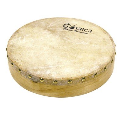PANDERO DE PIEL 25 CM CLAVADO REF.VH01510 (Una Unidad)