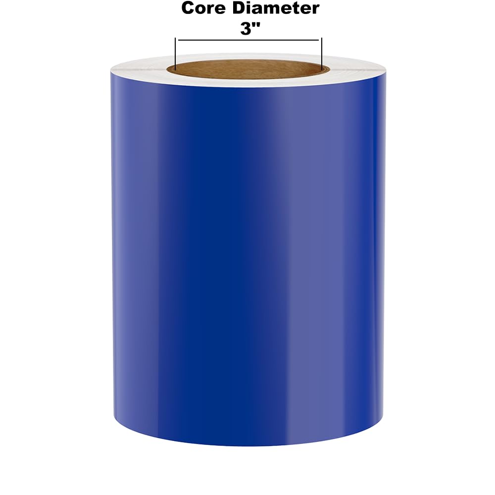 (Discontinued) Kingston Premium Vinyl Label Tape, Blue, 7 x 150 on 3 Core for DuraLabel 9000, LabelTac 9, SafetyPro 9G, VnM 8 a