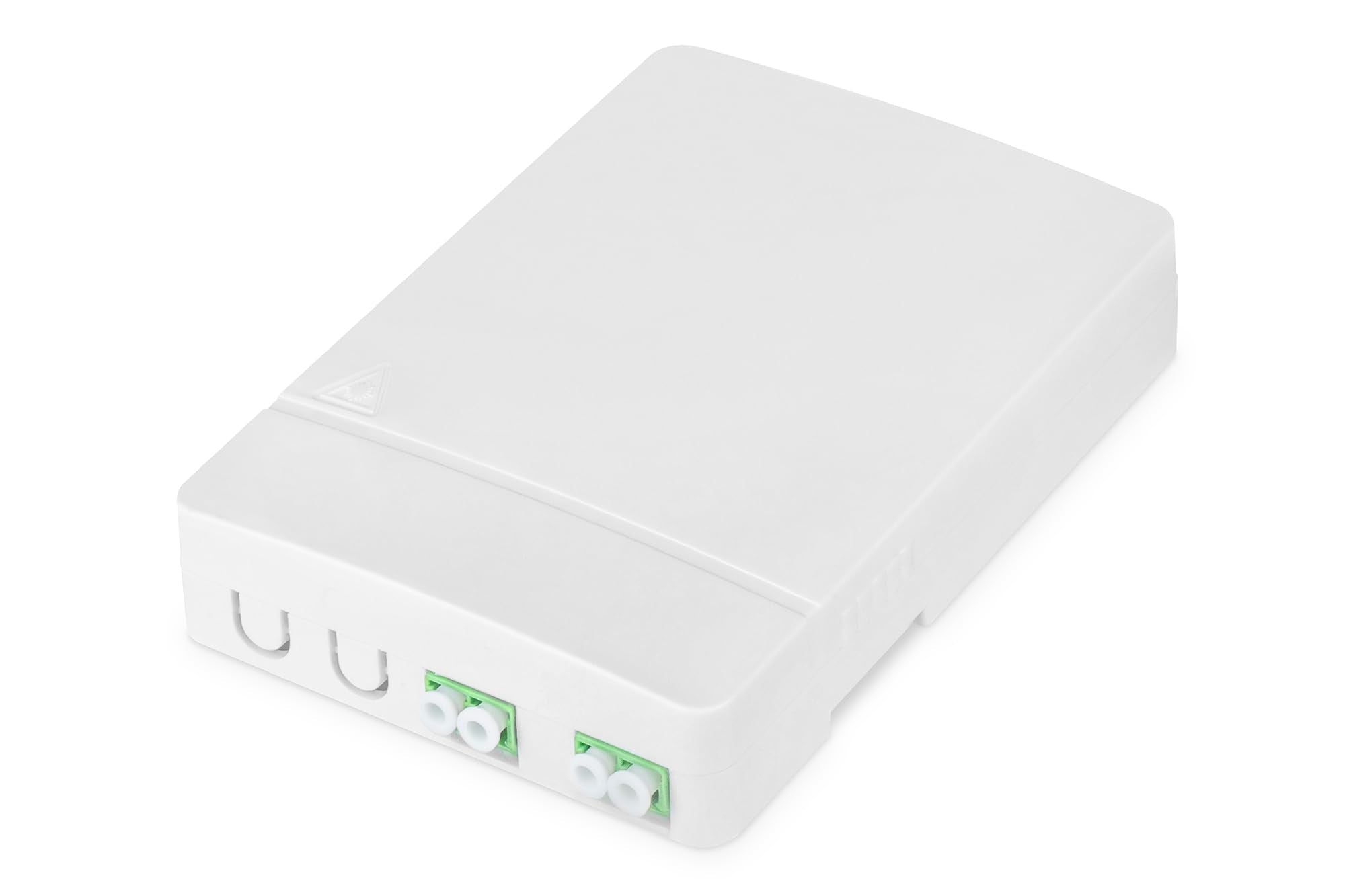 DIGITUS FTTH housing - 2x LC/APC duplex coupler - single-mode optical fiber - integrated fiber optic splice cassette - protectio