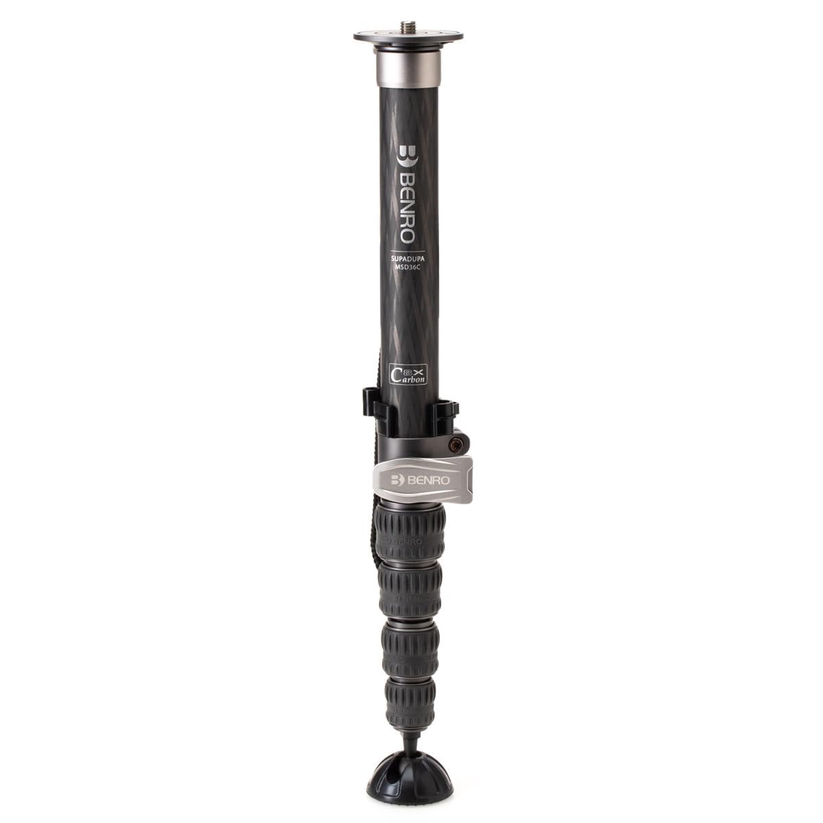 Benro MSD36C SupaDupa Monopod, 64.9 max Height, Carbon Fiber, Spiked Foot, CNC machined Aluminum flip Lock (MSD36C)