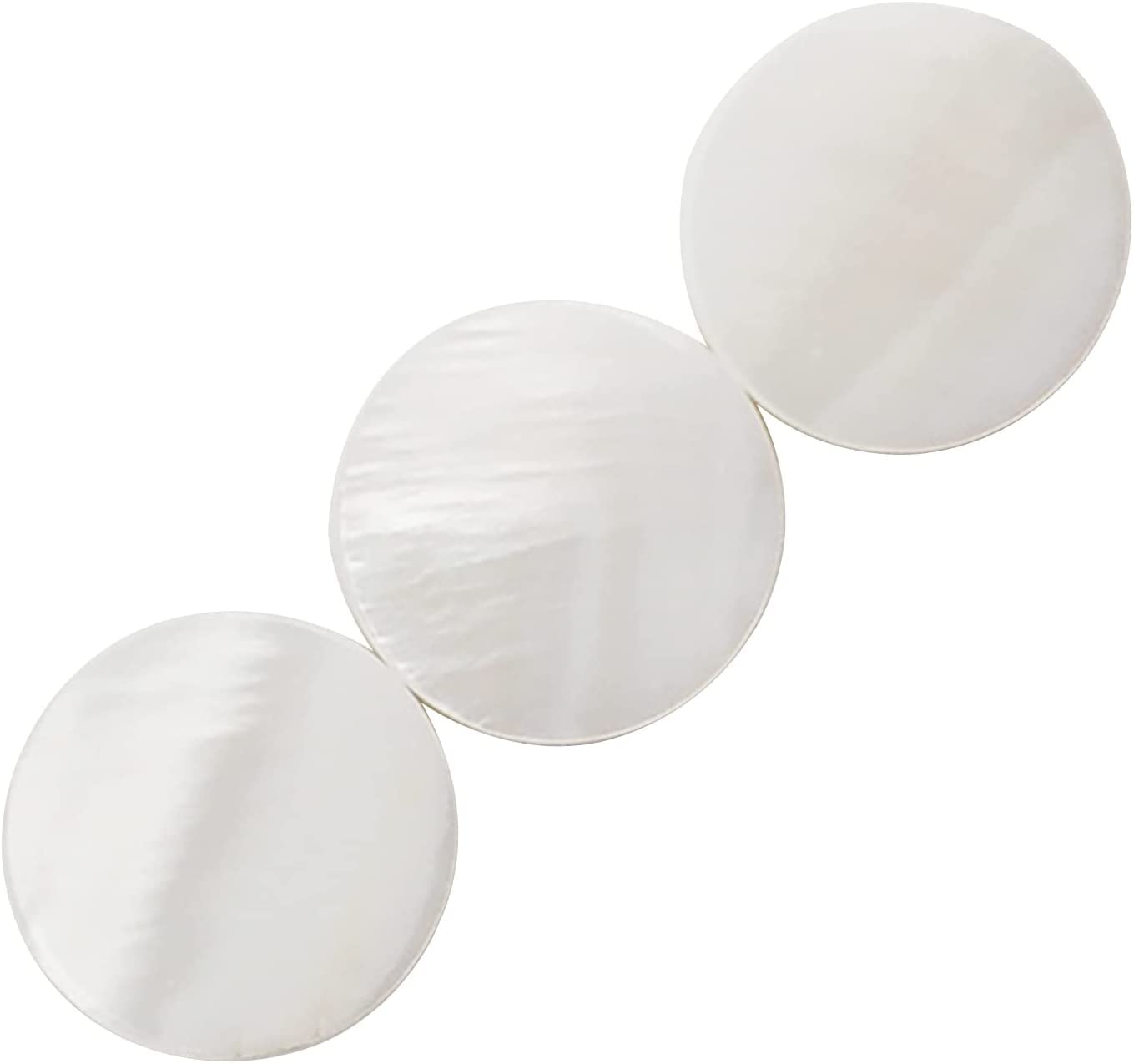 Jiayouy Gold White Shell Inlay Trumpet Finger Buttons For Trumpet Accessory Replacement 3 Pcs